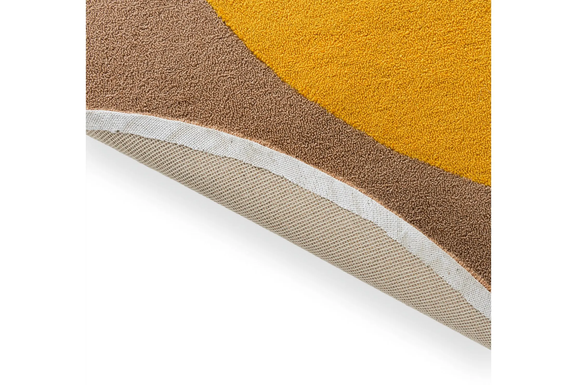Vloerkleed Festival Round Yellow 496306 Habitat | Brink & Campman