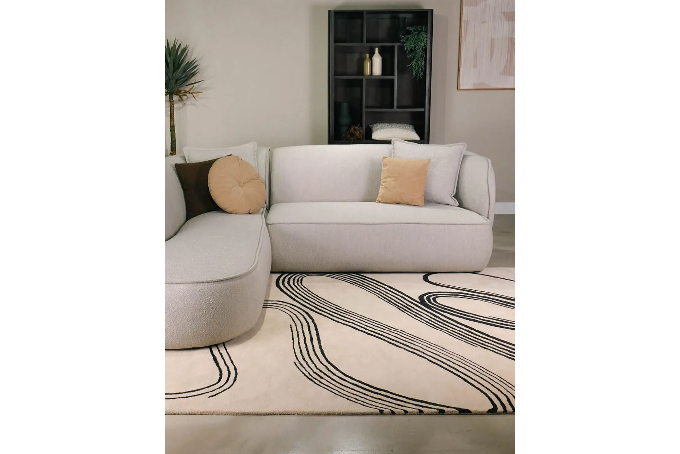 Vloerkleed Flow Sand 91309 Decor | Brink & Campman