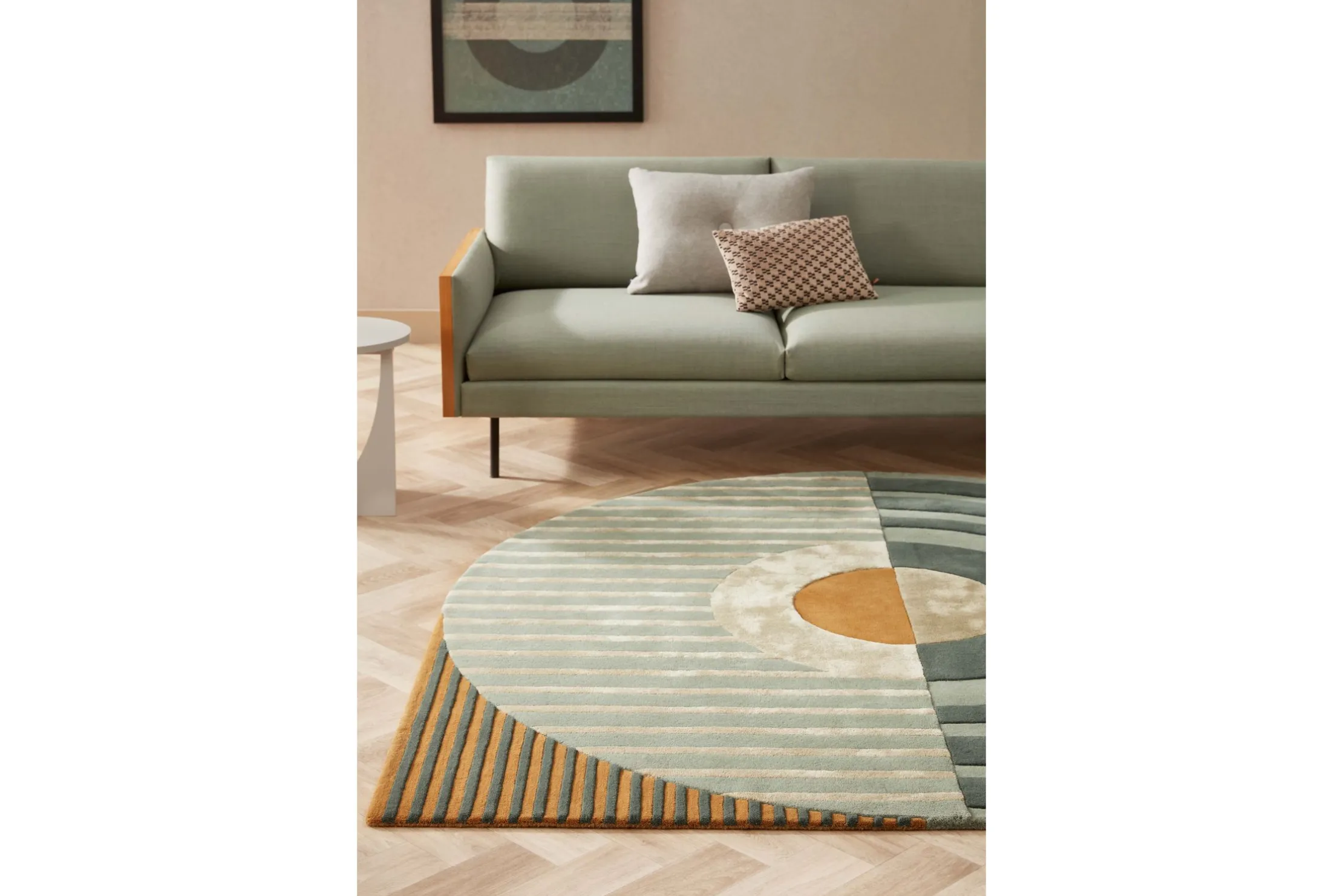 Vloerkleed Green Fano Girare | Brinker