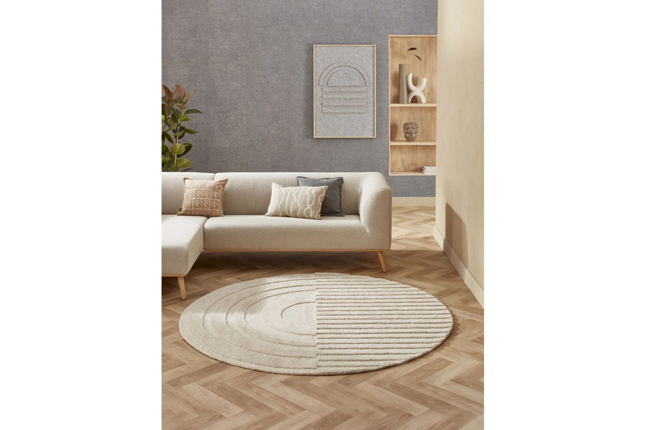 Vloerkleed Light Grey 815 Monza Girare | Brinker