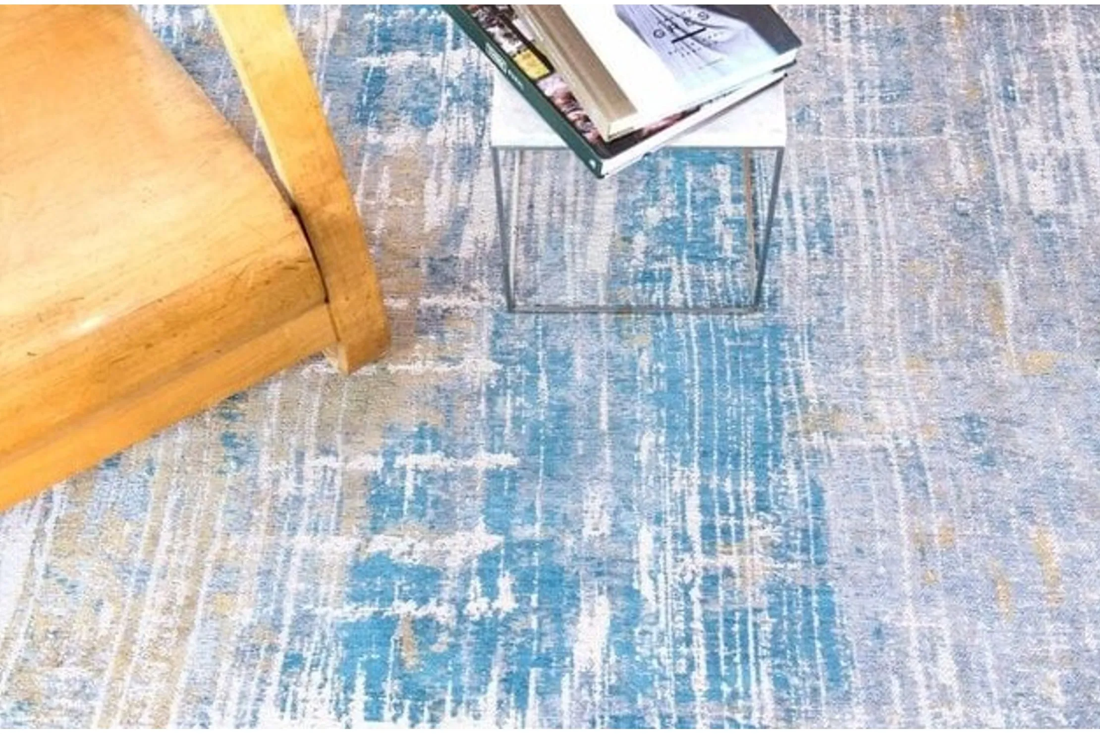 Vloerkleed Long Island Blue 8718 Atlantic Streaks