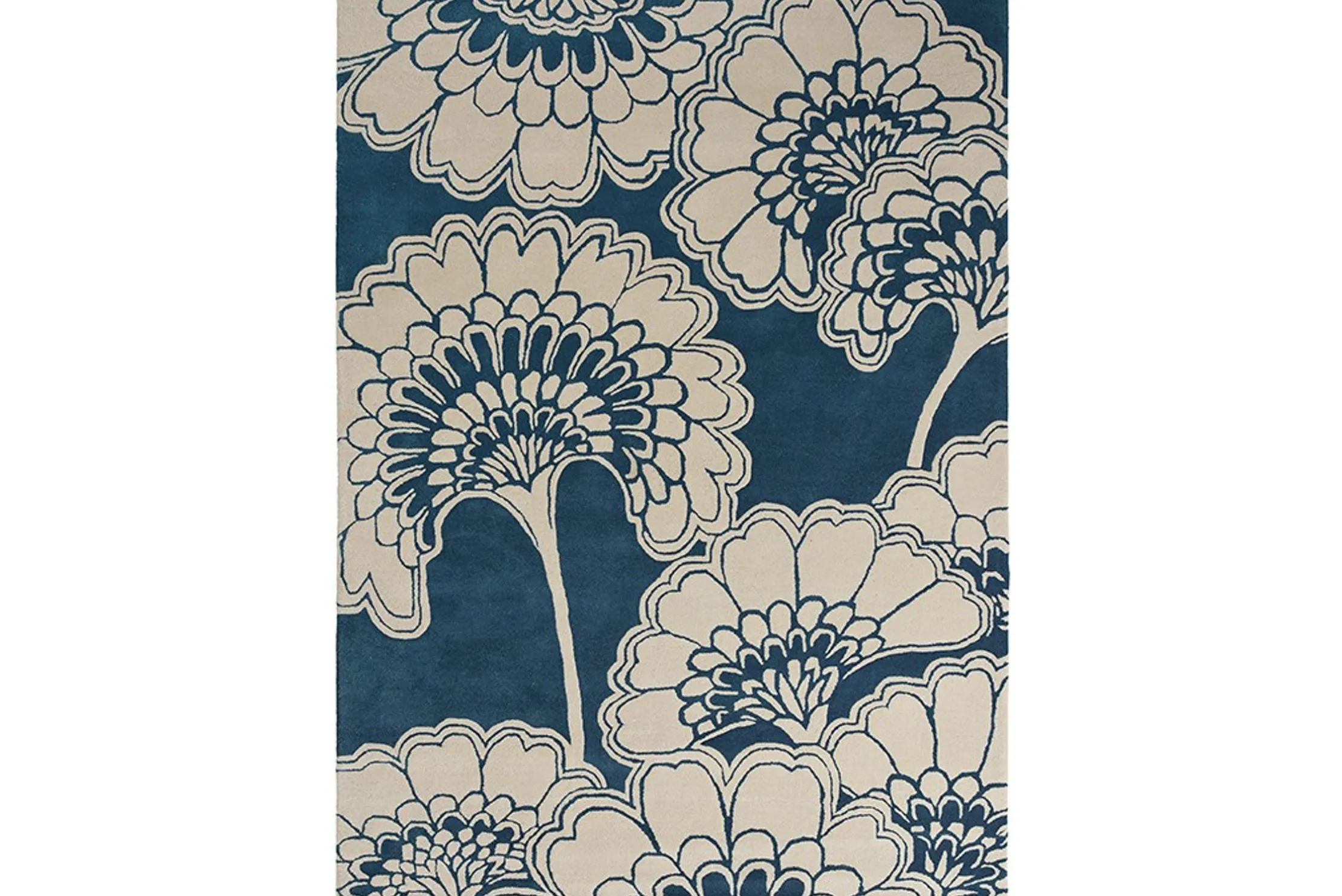 Vloerkleed Midnight 039708 Japanese Floral
