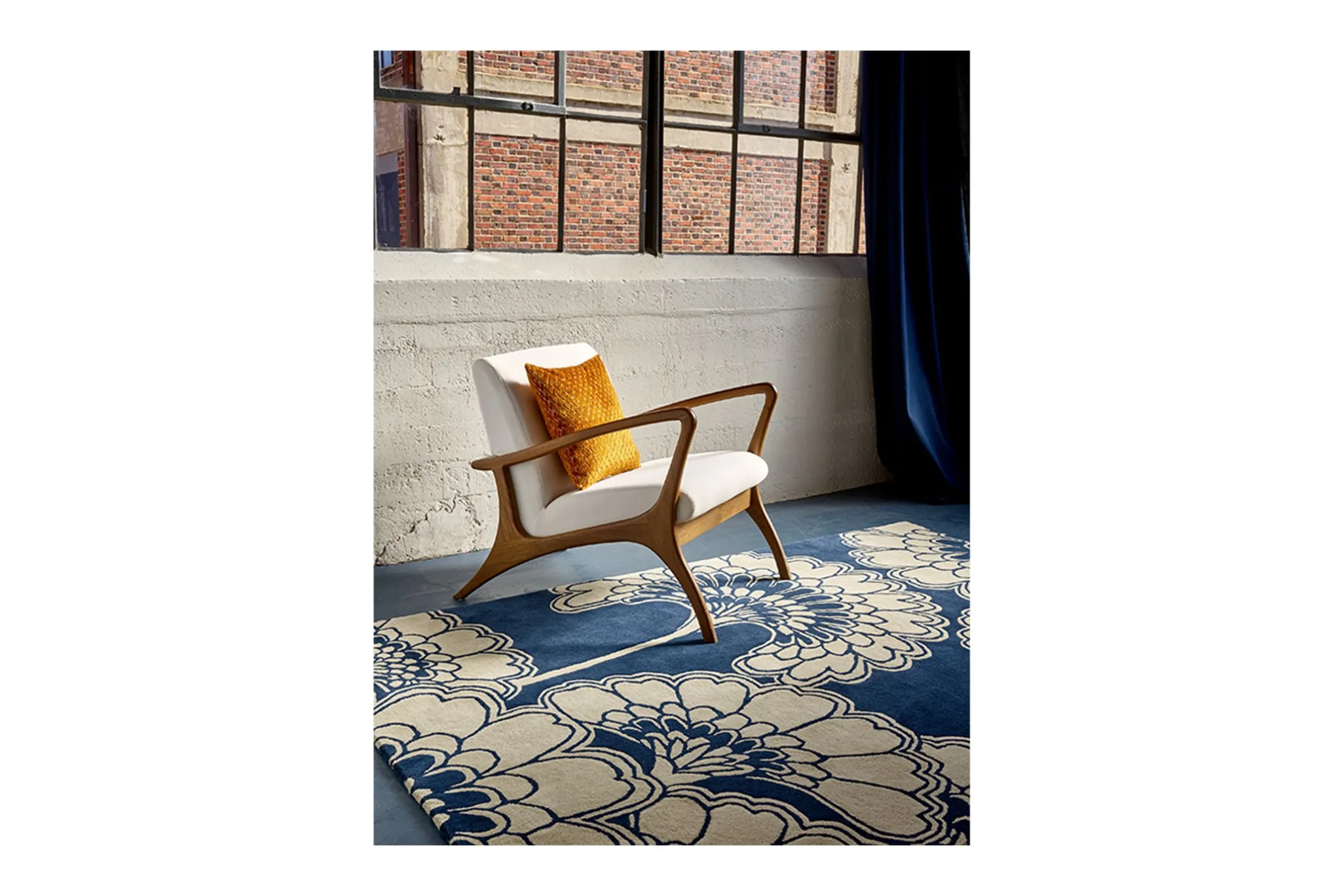 Vloerkleed Midnight 039708 Japanese Floral