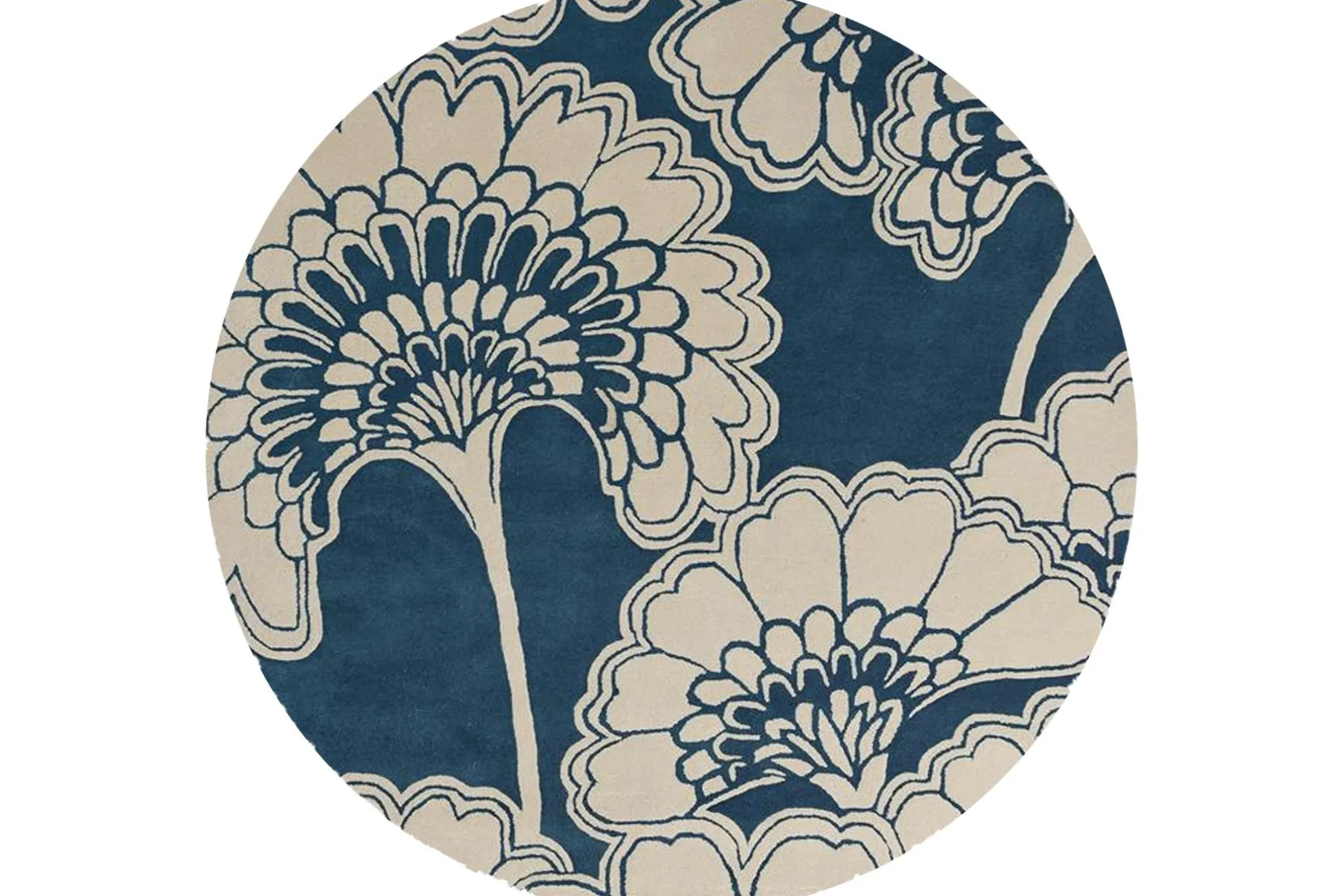 Vloerkleed Midnight 039708 Japanese Floral