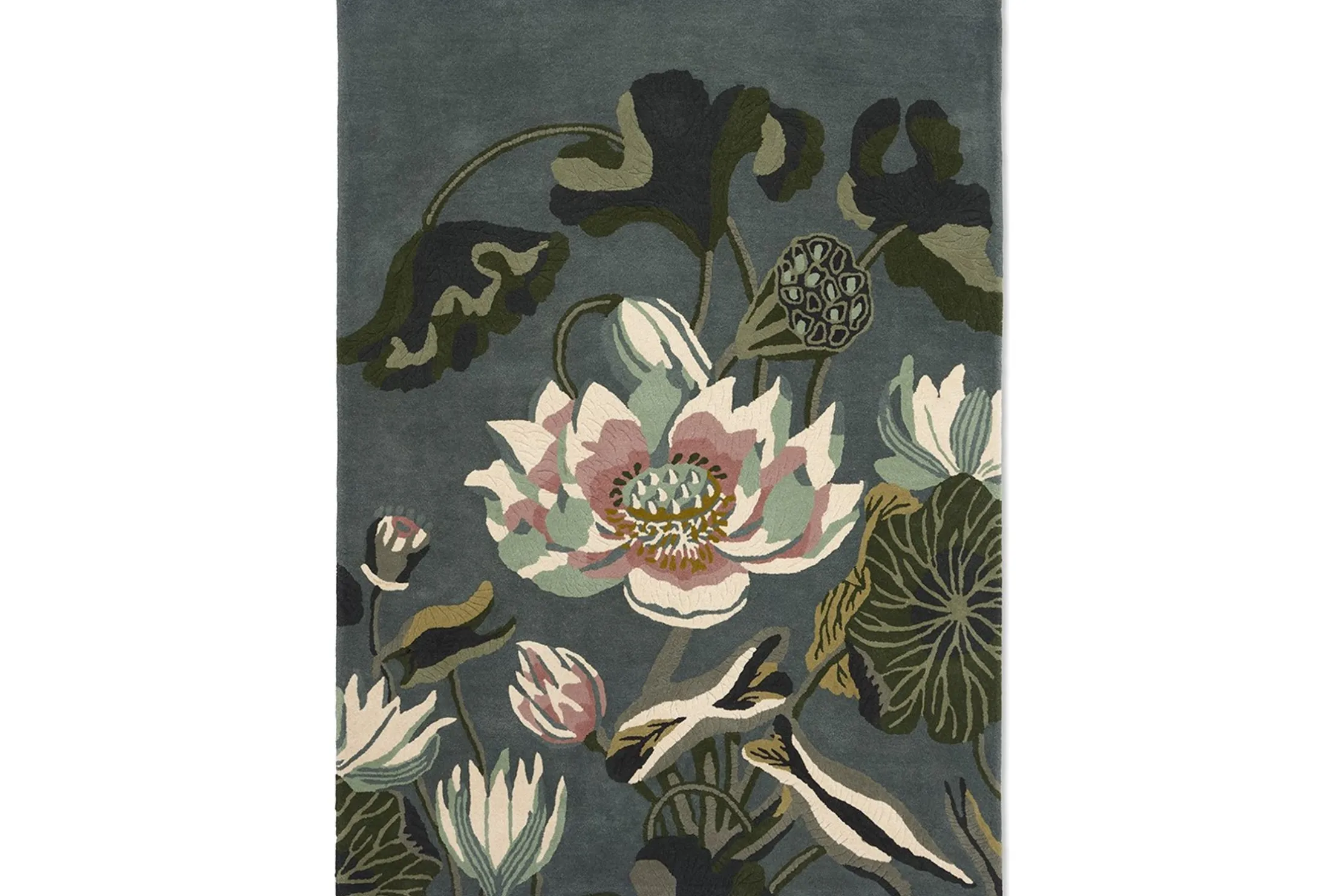 Vloerkleed Midnight Pond 038608 Waterlily | Wedgwood Home