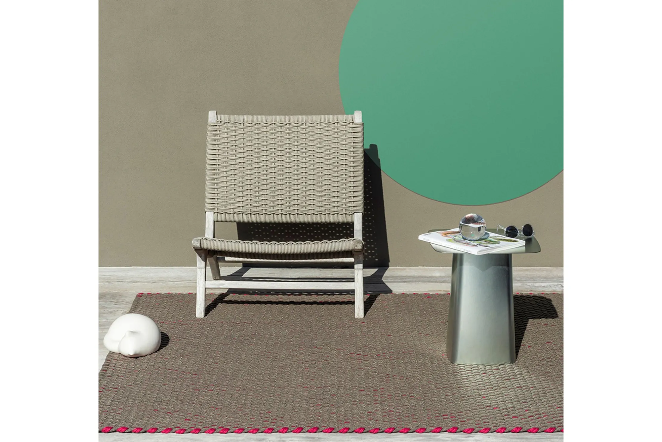 Vloerkleed Tricolore Thyme Grey Pink 496904 Lace | Brink & Campman