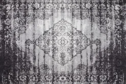 Vloerkleed vintage black Kelly