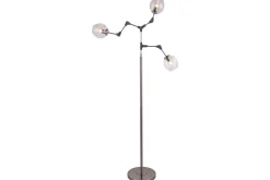 Vloerlamp 3-lichts Zwart Cas