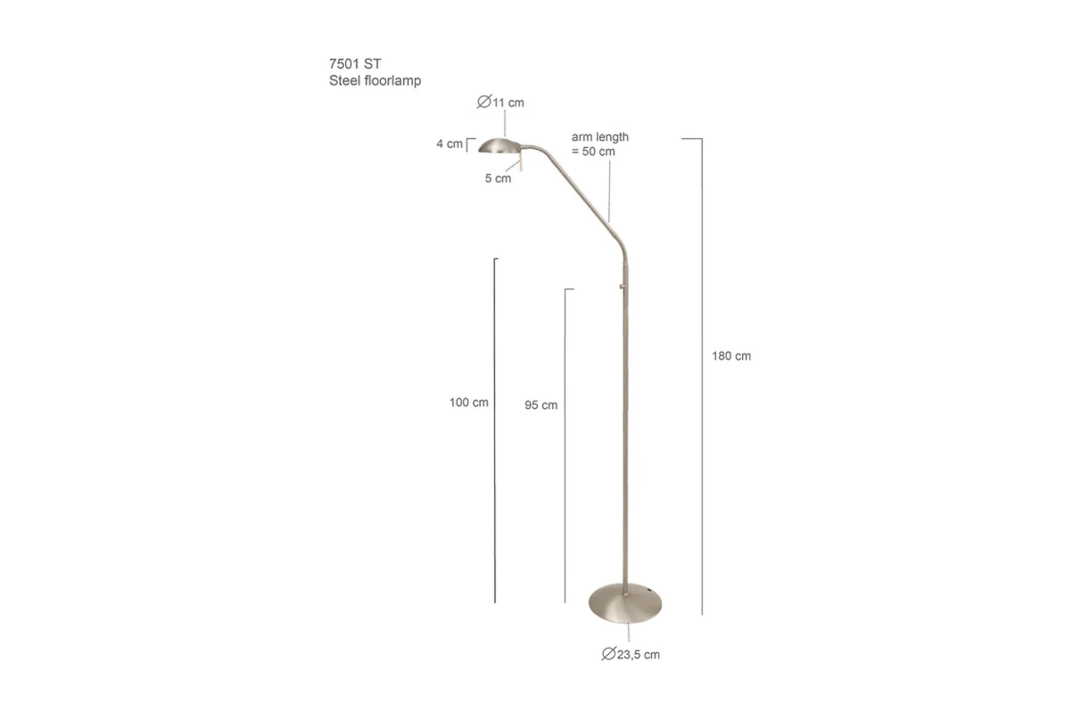 Vloerlamp 7501ST Mexlite