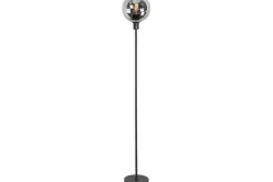 Vloerlamp Zwart Rookglas Fantasy