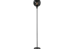 Vloerlamp Zwart Rookglas Fantasy