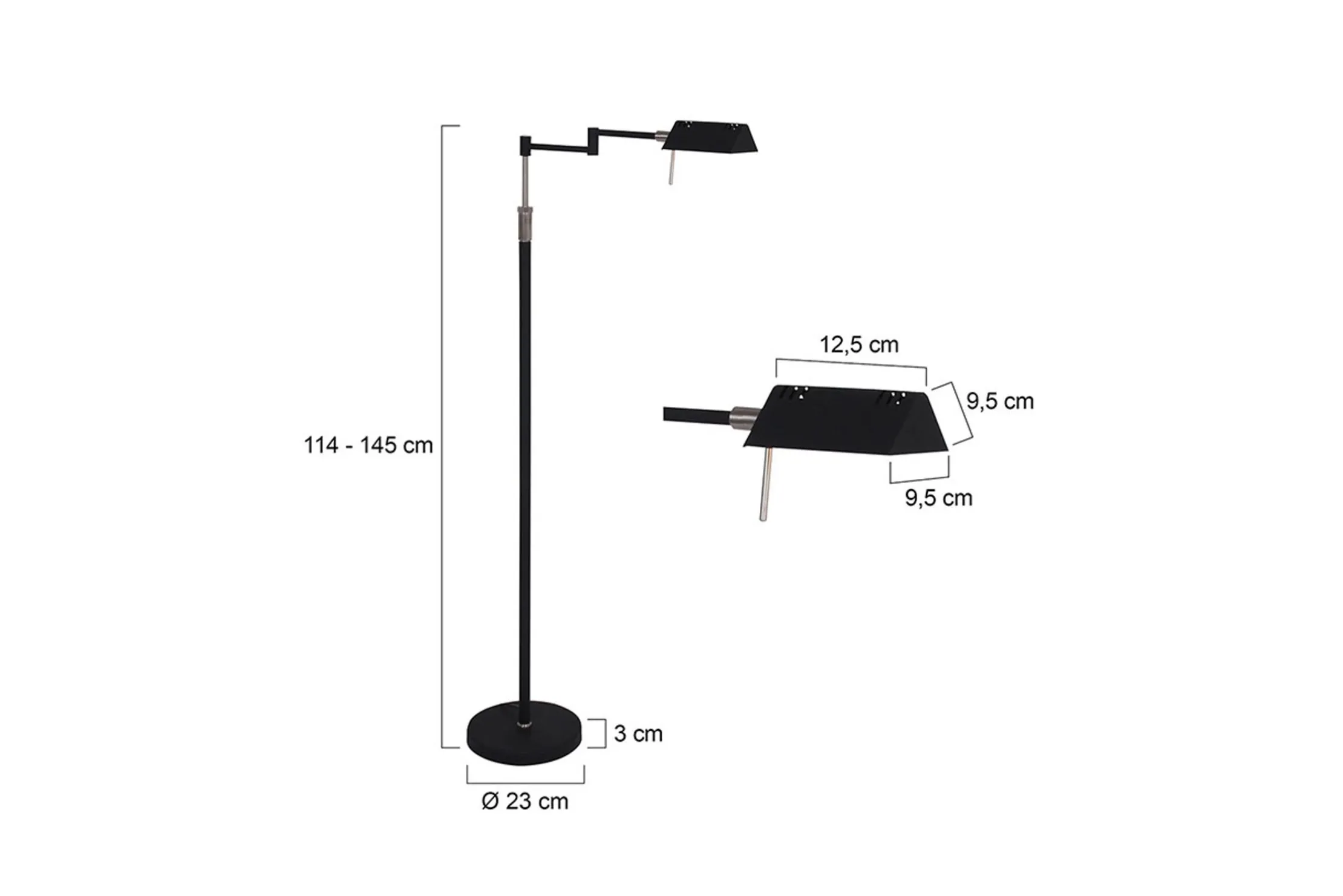 Vloerlamp 5895ZW Mexlite