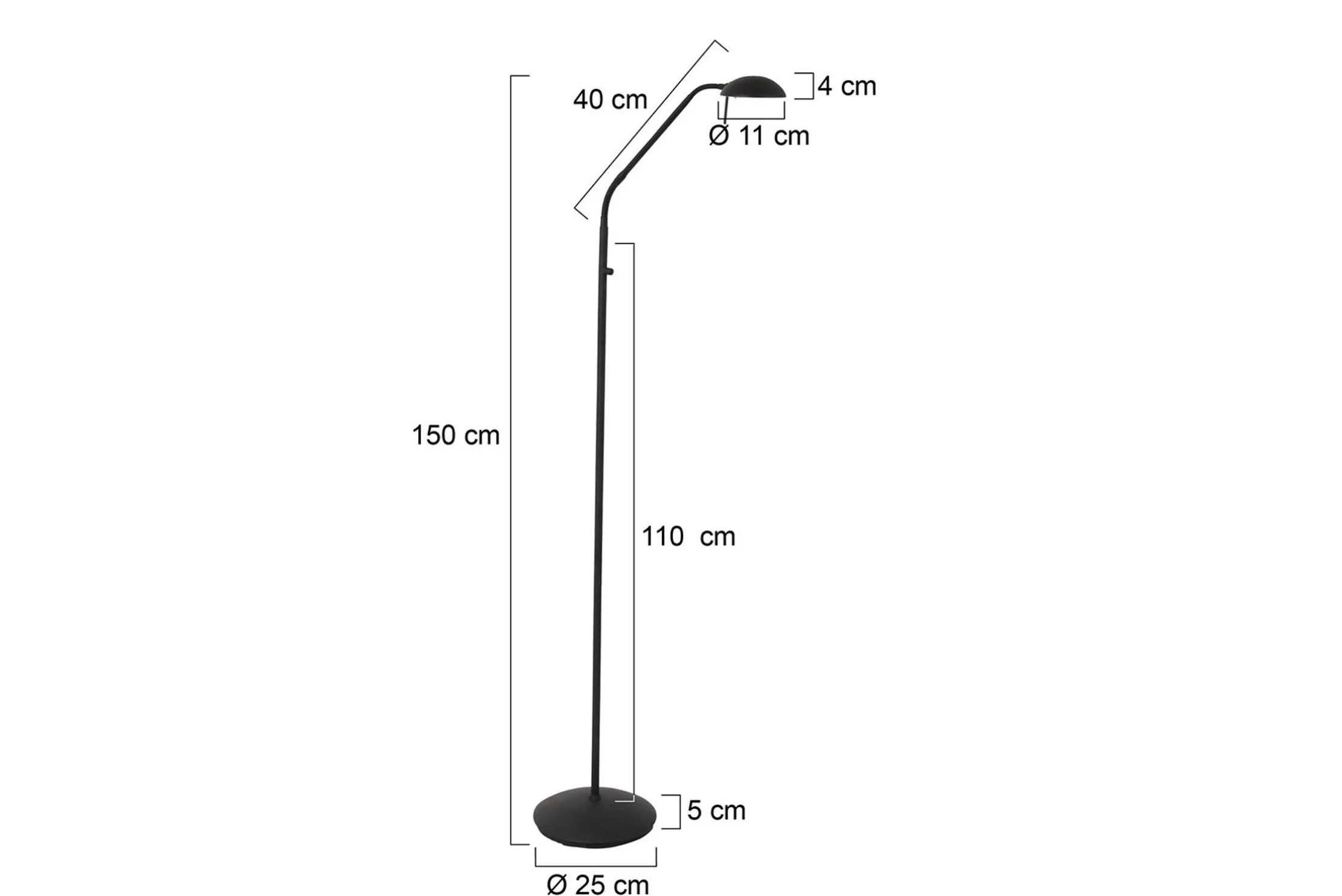 Vloerlamp 7501ZW Mexlite