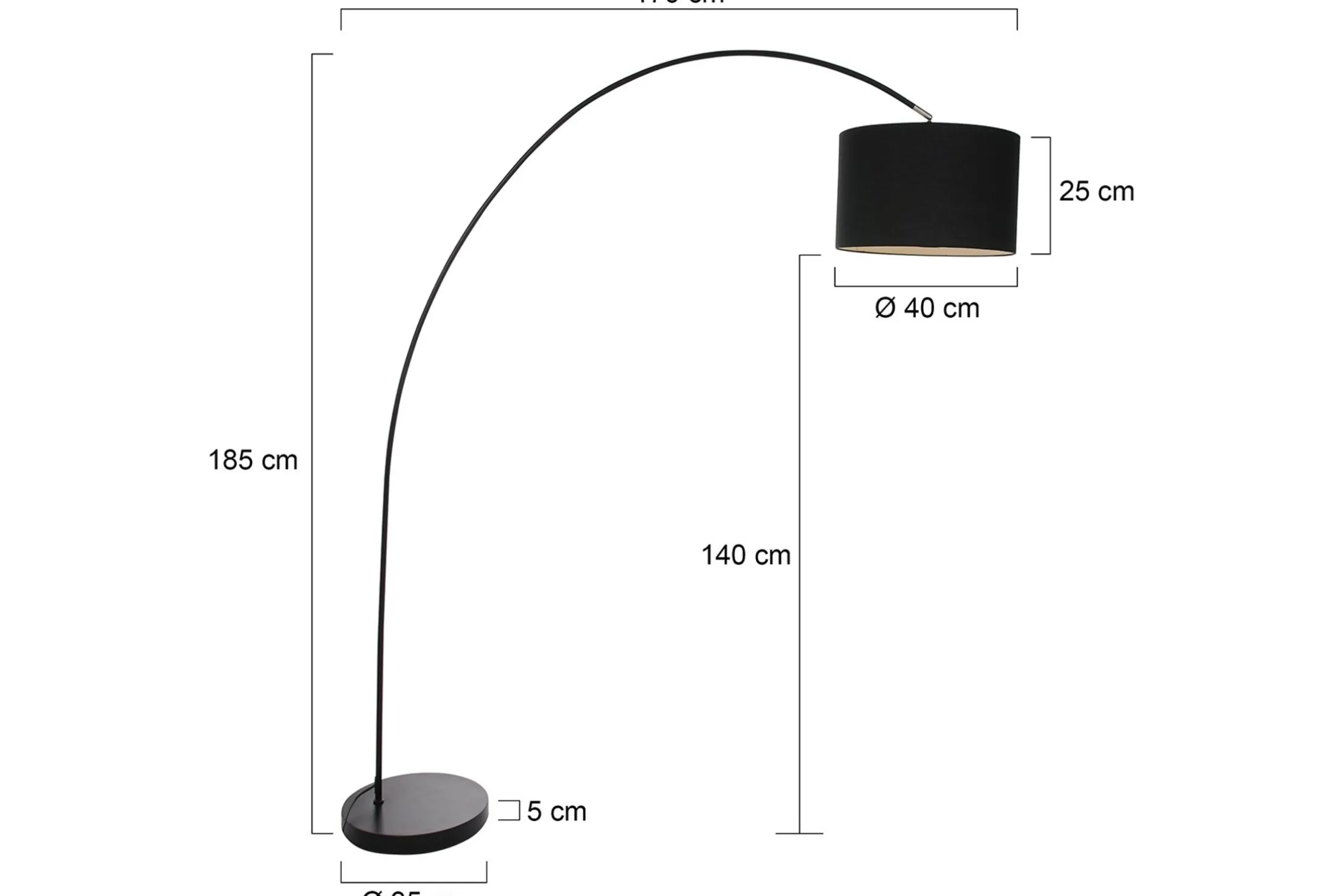 Vloerlamp 7976ZW Solva Mexlite