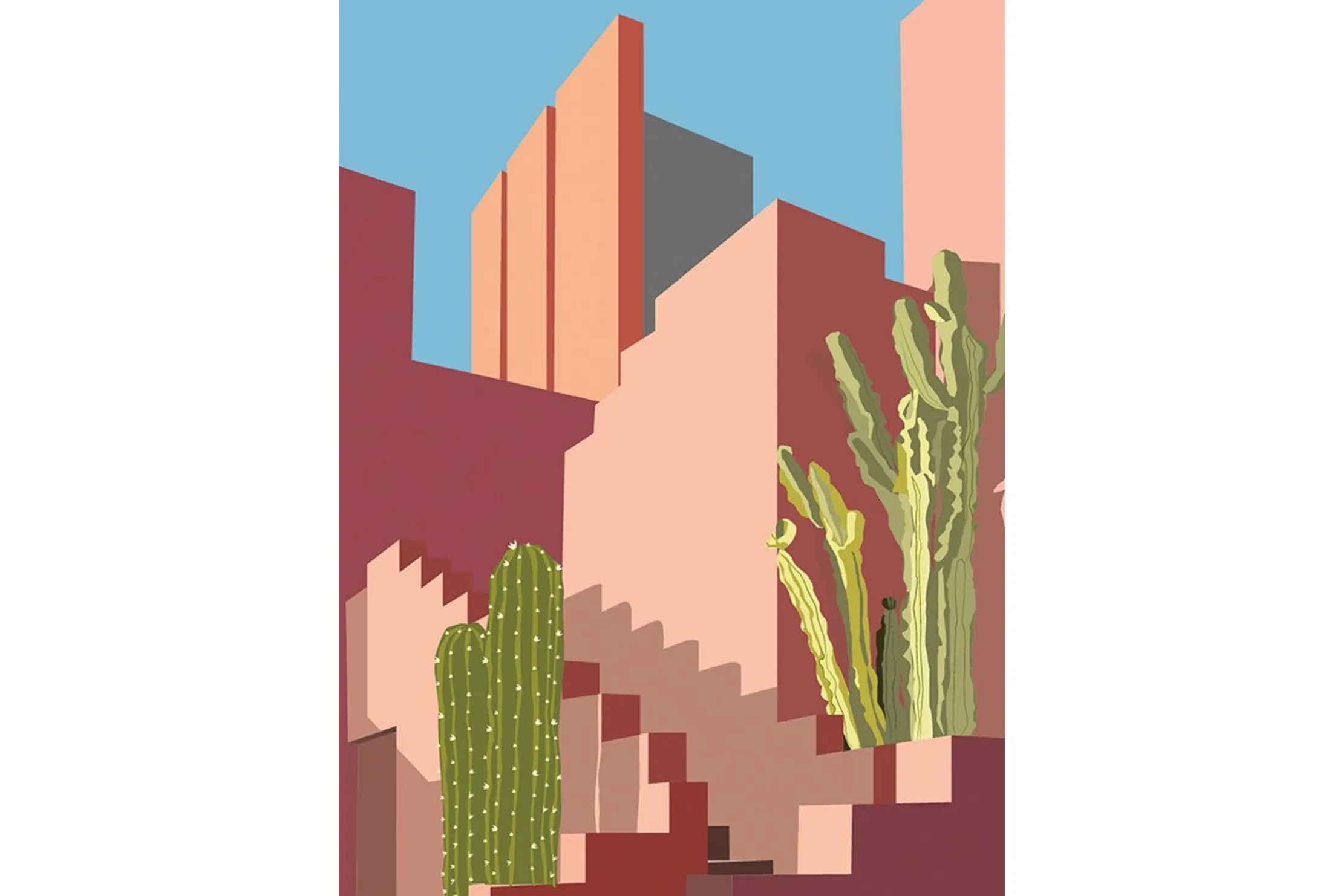 Wandkleed Botanical Stairs