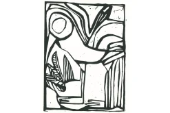 Wandkleed Vogel