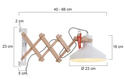 Wandlamp 7900BE Woody