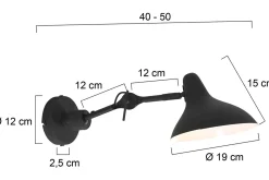 Wandlamp 2693ZW Anne Kasket