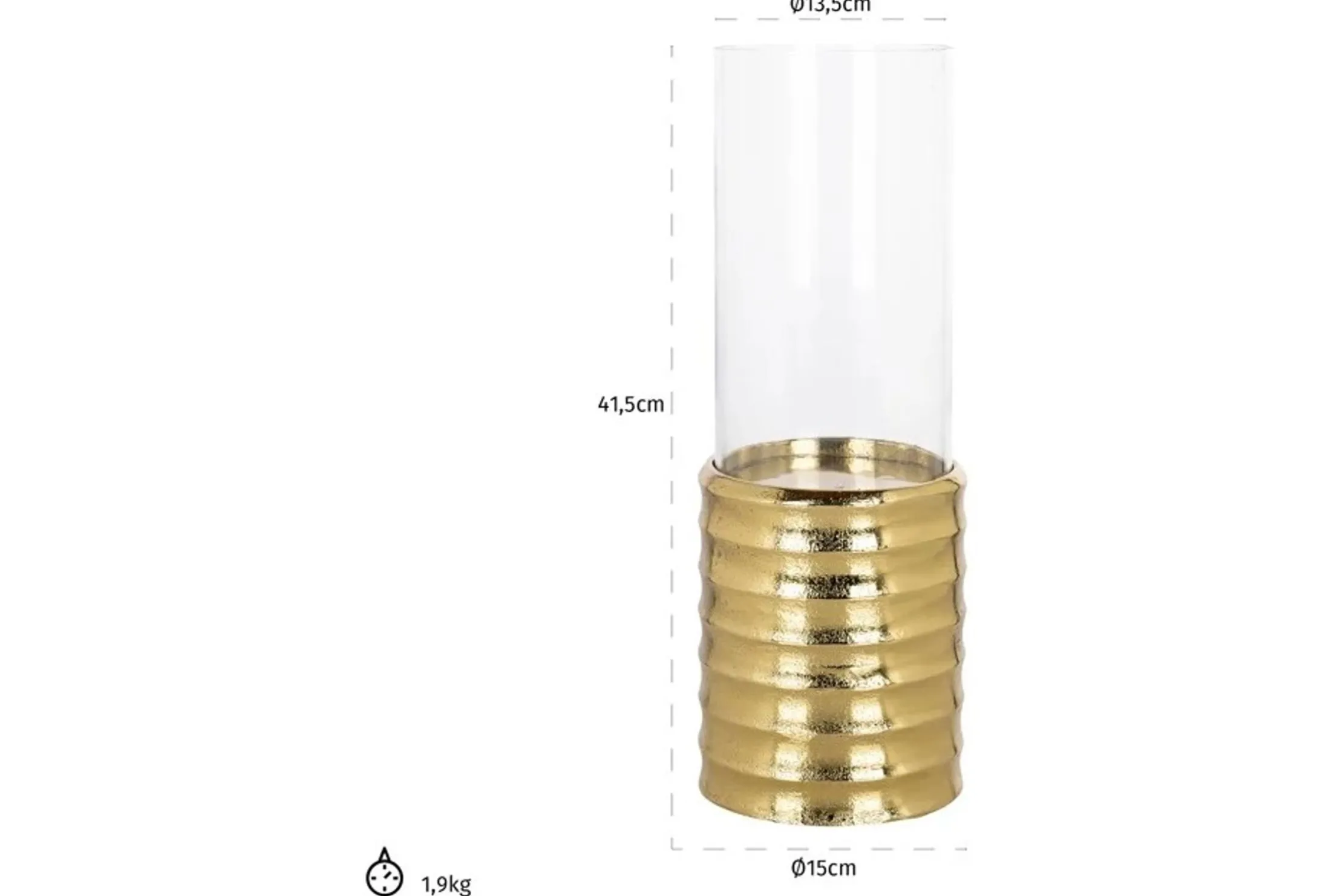 Windlicht Bodil groot 211525